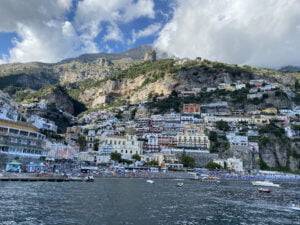 Positano Amalfi Coast from ocean