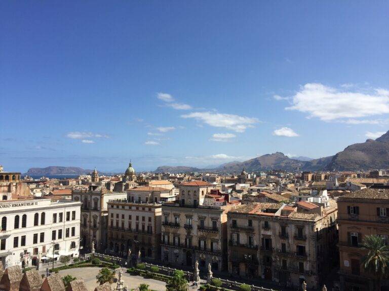 view from duomo of Palermo