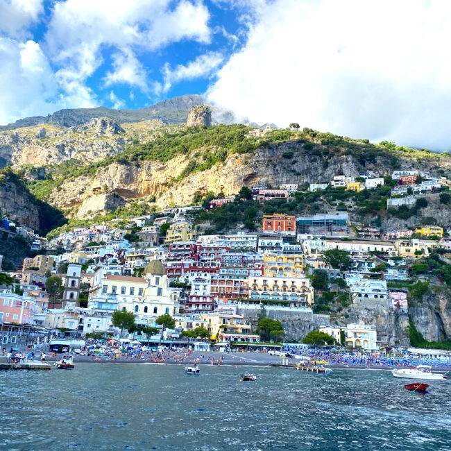 View of Positano on the Amalfi Cost