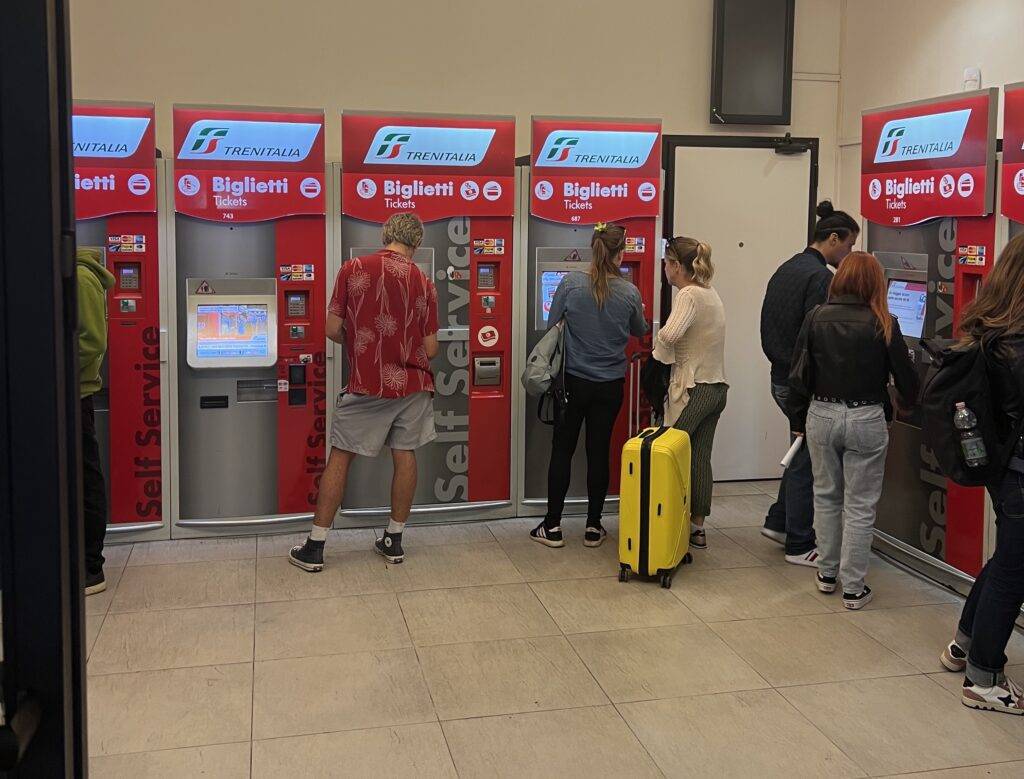 Traveling Italy By Train | Ticket Machines